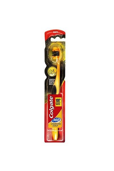 Colgate Periuta de dinti soft Colgate Charcoal Gold 360