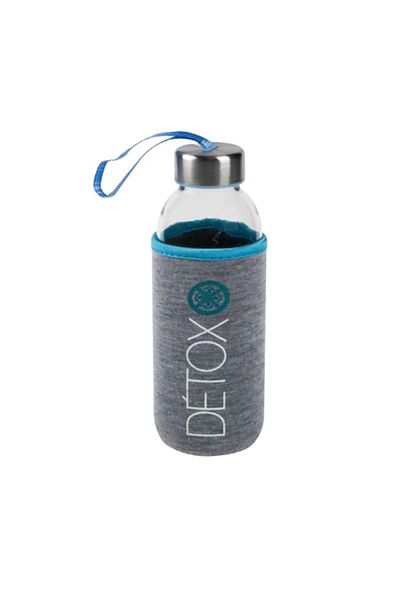ABYZ Water bottle with handle and cover 380 ml blue