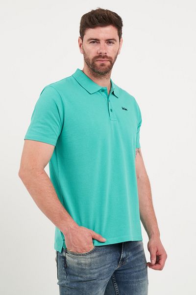 Lee Cooper Tricou barbat polo de culoare uniforma