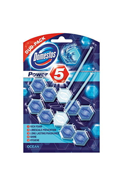 Domestos Pachet odorizant toaleta Domestos Power 5 Ocean 55G x 2buc
