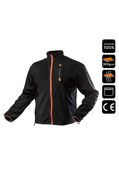 NEO Geaca De Lucru, Lana Polara, Model Outdoor, Negru, Marimea Xl/56,