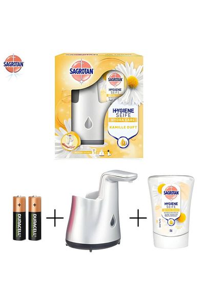 Dettol Sagrotan liquid soap dispenser set, 250ml - compatible with DETTOL