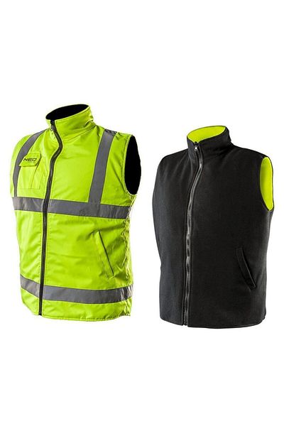 NEO Vesta De Lucru Cu 2 Fete, Reflectorizanta, Galben, Model Visibility, Marimea Xl/56,