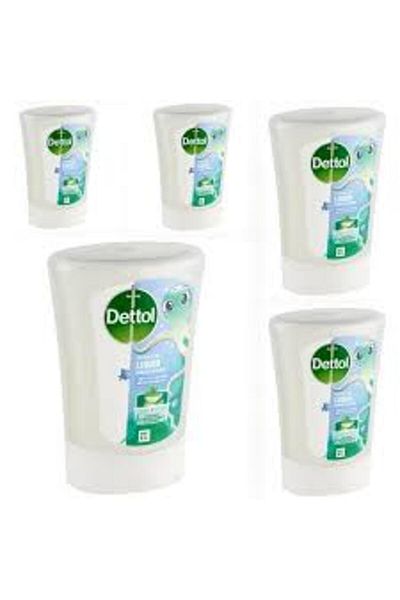 Dettol Set of 5 x Dettol Kids No Touch antibacterial liquid soap refill with Aloe for the automatic dispenser
