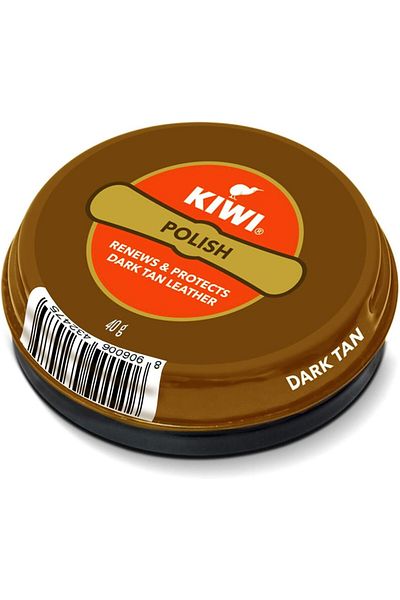 Kiwi Paste Shoe Polish Dark Tan - 40g - Pack of 5
