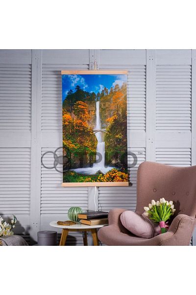 Trio Decorative Electric Radiant Panel, Infrared Heating 430w, Waterfall Model, 100 X 57 Cm