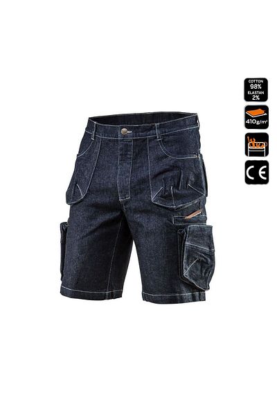 NEO Pantaloni Scurti De Lucru Tip Blugi, Model Denim, Marimea Xl/54,