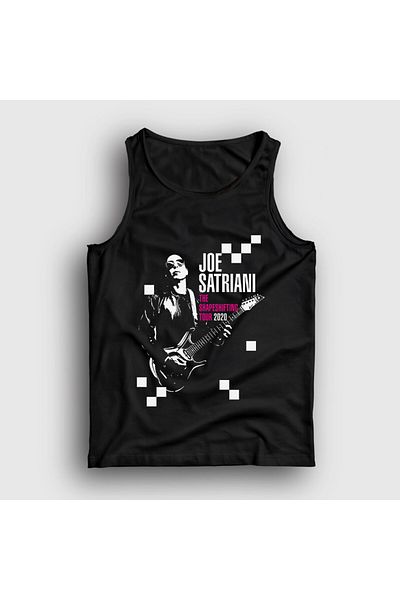 Presmono Unisex Black Tour Guitarist Gift Joe Satriani Singlet 551868Tt