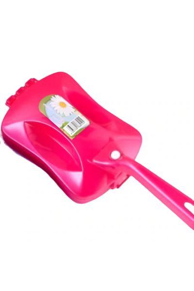 ABYZ Carpet brush, 3 wheels, simple model, removable handle, 16 x 12 cm, red color