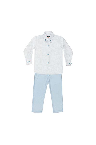 Montella Boys Casual Outfit, Montella, with Blue Pants, 3 Pieces, MG-3023 - 104 cm