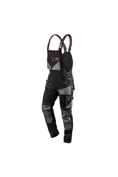 NEO Pantaloni De Lucru Cu Pieptar, Salopeta, Slim Fit, Model Hd, Marimea L/52,