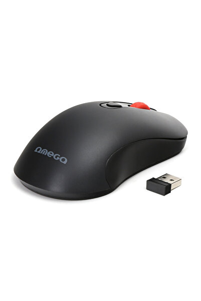 Platinet Mouse Wireless 2.4GHz, Omega 45269 OM-520, 4 butoane, 1200 / 1600 dpi, 2 x AAA, negru