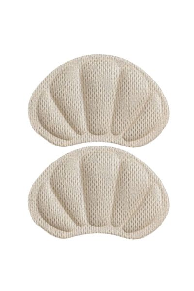 SUPER TRENDS Set 2 Protectii Calcai Premiun Pentru Incaltaminte SUPER TRENDS®, Pernute Moi, Grosime 7 mm, Crem
