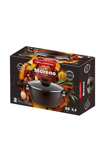 FLORINA Cratita cu capac, 20 cm, 2.5 litri Moreno