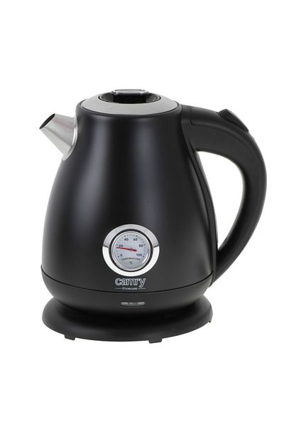 CAMRY Electric kettle with thermometer Camry CR 1344, 2200W, 1.7 l, Sediment filter, Black