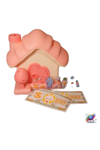 Toysmith Piggy Bank for Kids ANGMAD, House Shape with Tree in Front