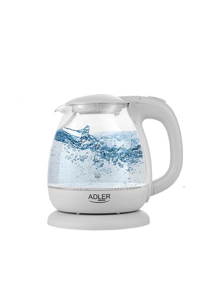 adler Fierbator Electric De Sticla Adler 1,0L AD 1283G, Gri