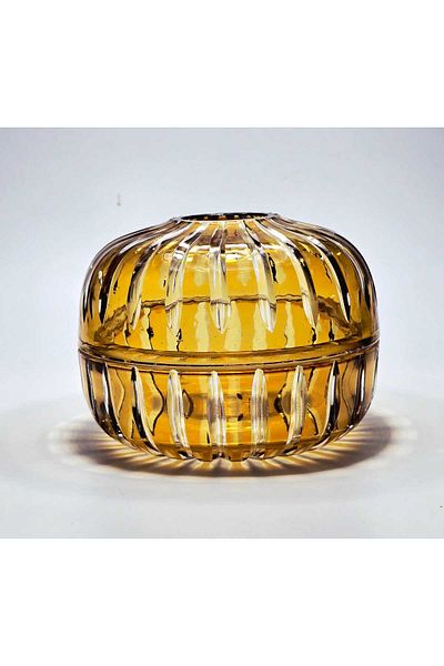 Kristal Market Handmade Crystal Vertical Patterned Decorative Presentation Holder Covered Napkin Holder