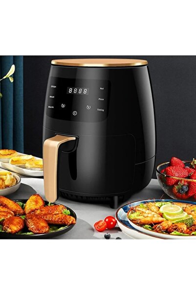 SUPER TRENDS Friteuza Fara Ulei Air Fryer SUPER TRENDS®, 2400W, Capacitate 6L, 8 Programe de Gatire, Temperatura