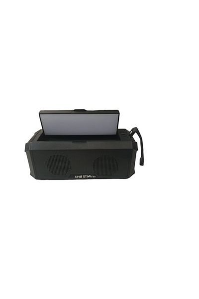 ABYZ Portable speaker NT-601S with flashlight, solar charging, bluetooth, usb, radio, phone holder
