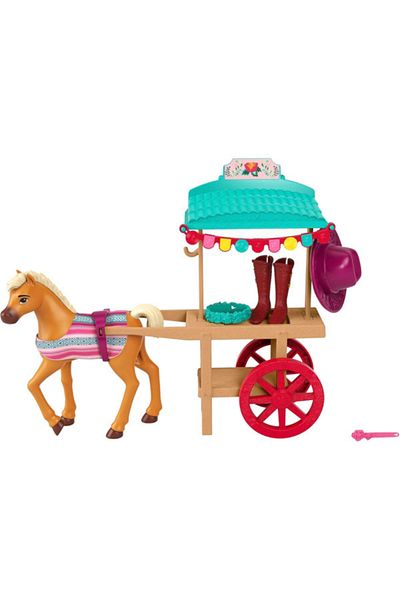 mattel Spirit Miradero Festival Playset, Wagon with Riding Equipment