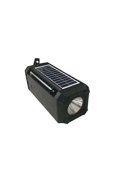 ABYZ Portable speaker NT-601S with flashlight, solar charging, bluetooth, usb, radio, phone holder
