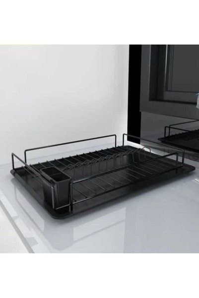 YÜCEKAYA TİCARET 2-Piece Countertop Organization Set, Matte Black Shelf Rack + Shelf Organizer Closet Organizer