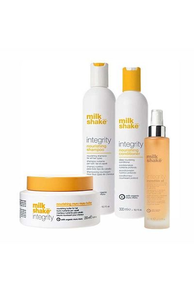 Milkshake Milk Shake Integrity Repair Kit: Shampoo 300ml, Conditioner 300ml, Treatment 200ml, Oil 50ml