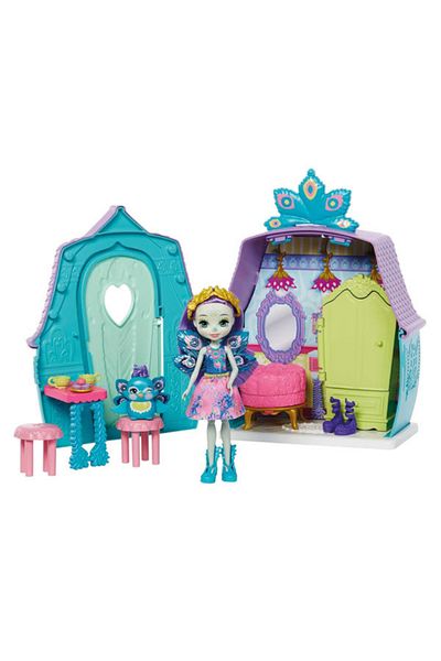 mattel Enchantimals Patter Peacock Playset and House