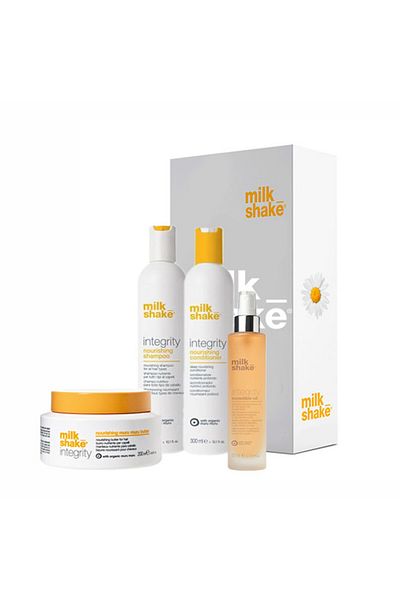 Milkshake Milk Shake Integrity Repair Kit: Shampoo 300ml, Conditioner 300ml, Treatment 200ml, Oil 50ml