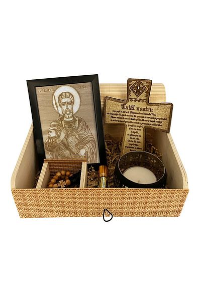 OEM Holy Gift Set – Icon and Prayer: Saint Mina