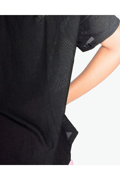 THUGFIT Loose Short Sleeve Mesh Crop Top
