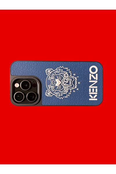 Kenzo Carcasă de telefon compatibilă cu iPhone 14 Pro Max - Albastră