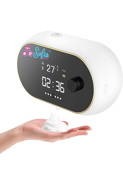 Sofia Concept Sofia CONCEPT® Sensor Foam Soap Dispenser, IPX5, Self-Cleaning, 3 Speeds, 2000Mah, 450 ml, White