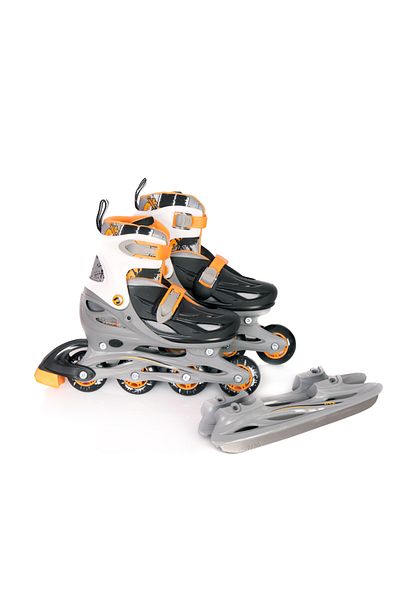 Maxtar 30-33 Adjustable Roller Skates Grey/Black