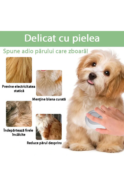 miraza Perie cu Abur Animale de Companie Peri din Otel Nu Zgarie Descurca Blana Auto-Curatare USB-C