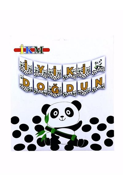 Mielibon Πανό για τα γενέθλια με θέμα το Panda