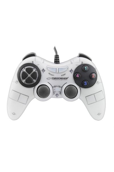 ESPERANZA Controller Esperanza EGG105W Fighter, cu vibratii, PC, Alb