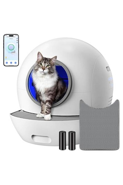 Urban Trends Litiera Automata Premium URBAN TRENDS®, Pentru Pisici, 60L, Functie Intelligenta Autocuratare