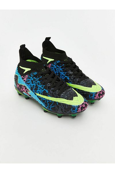 LC Waikiki Lcw Steps Black Lace-Up Boys' Football Boots