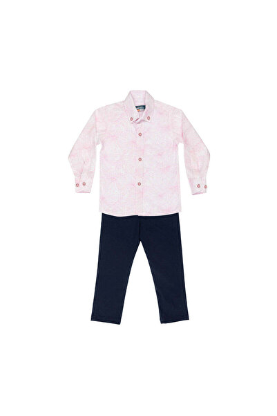 Montella Costum casual pentru băieți, Montella, cu cămașă roz, MG-3029 - 92 cm