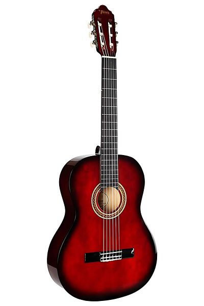 VALENCIA VC104RDS, classical guitar, 4/4 size, red sunburst finish