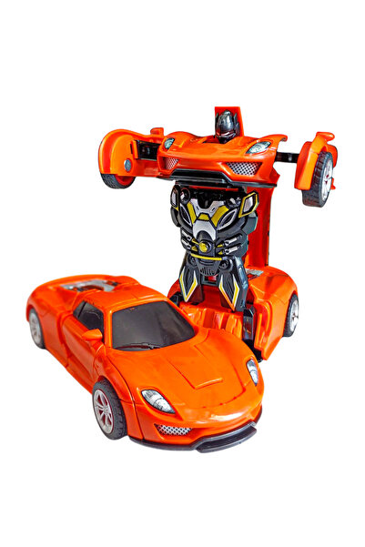 Brother Toys Transformer Porsche Sürtmeli Robota Dönüşen Robot Olan Oyuncak Araba 1:32 Ölçek