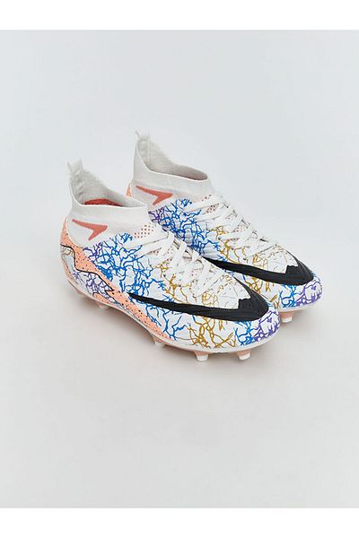 LC Waikiki Lcw Steps White Lace-Up Boys' Football Boots