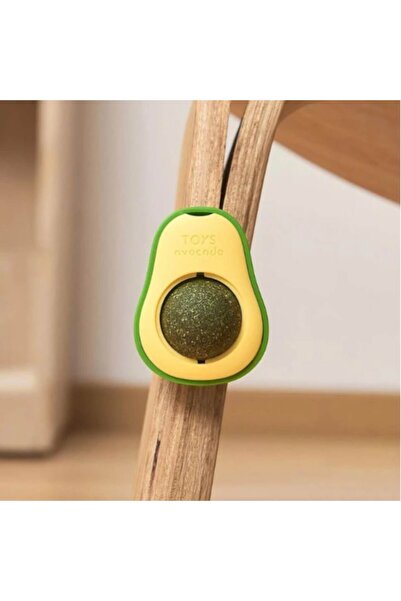 Urban Trends Catnip Ball URBAN TRENDS® Cat Toy, Ball with Adhesive Back, Avocado Yellow