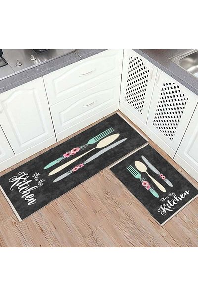 OEM Set 2 Covoare bucătărie antiderapante 60x80 cm + 60x120 cm, CBU304