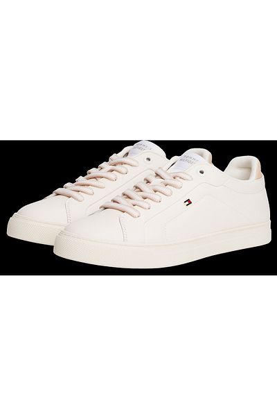 Tommy Hilfiger Women Ancient White Icon Court Low Top Sneakers