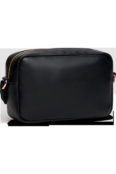 Tommy Hilfiger Women Black Logotape Camera Bag