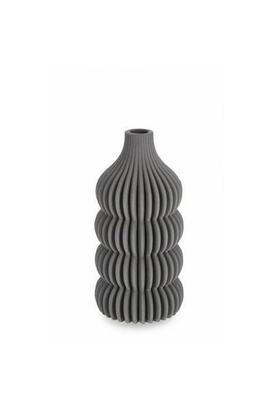 Bizzotto Vaza flori ceramica gri Ilsa 11x20 cm