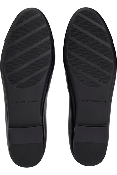 Tommy Hilfiger Tommy Hilfiger Women Black Patent Toe Cap Leather Ballerinas